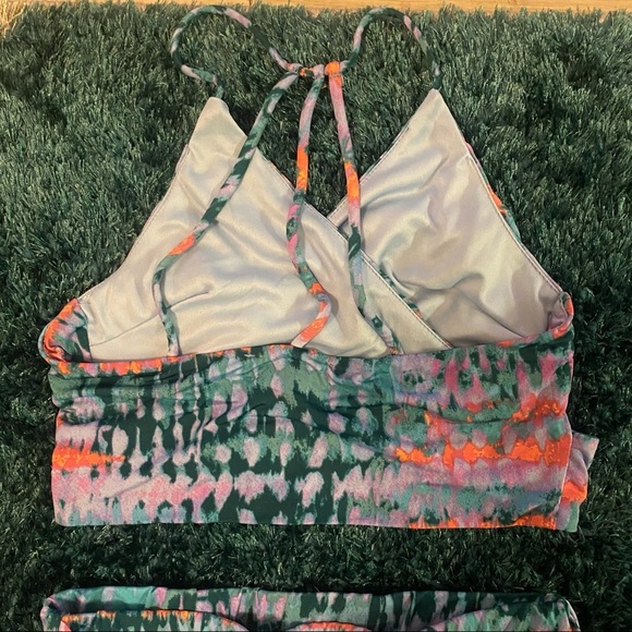 Cameo | Purple & Pink tie dye print two piece pant set | medium - Picture 7 of 10